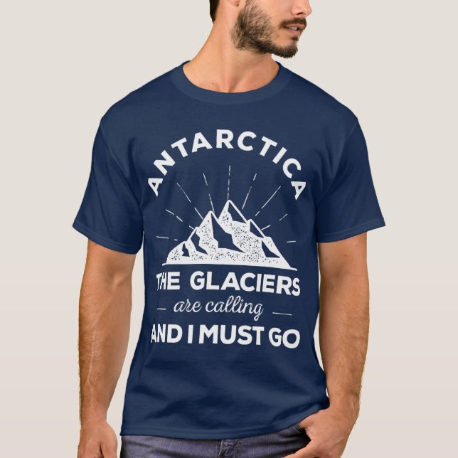 T-shirt Glaciers Antarctique (Devant)