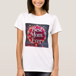 T-shirt Glam Bling Silver Meilleure maman jamais