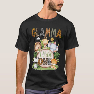 T-shirt Glamma de The Wild One Safari Jungle 1er Anniversa