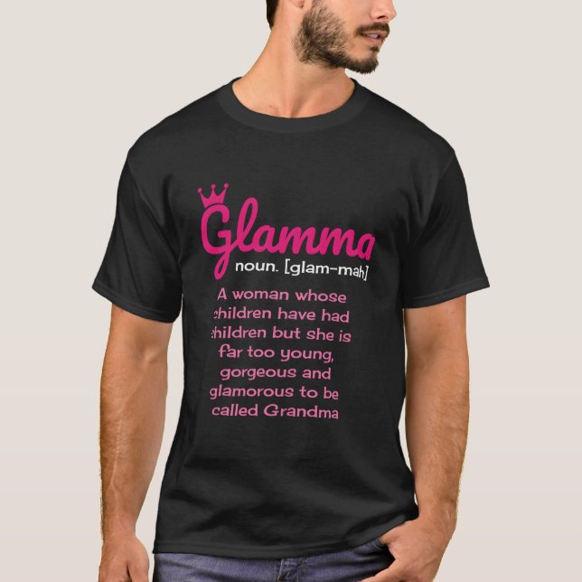 T-shirt Glamma Definition Grandma (Devant)
