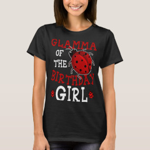 T-shirt Glamme De La Fille D'Anniversaire Ladybug Annivers