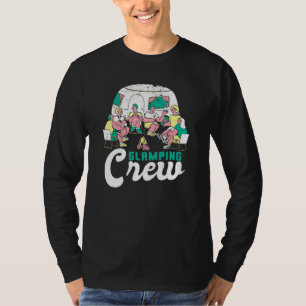 T-shirt Glamping Crew Camper Vin Camping Vintage Extérieur