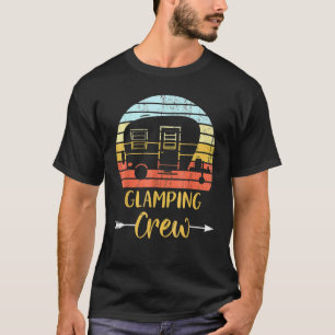 T-shirt Glamping Crew Funny Matching Famille Camping Trip