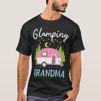 T-shirt Glamping Grandma Glamper Rv Camping girl