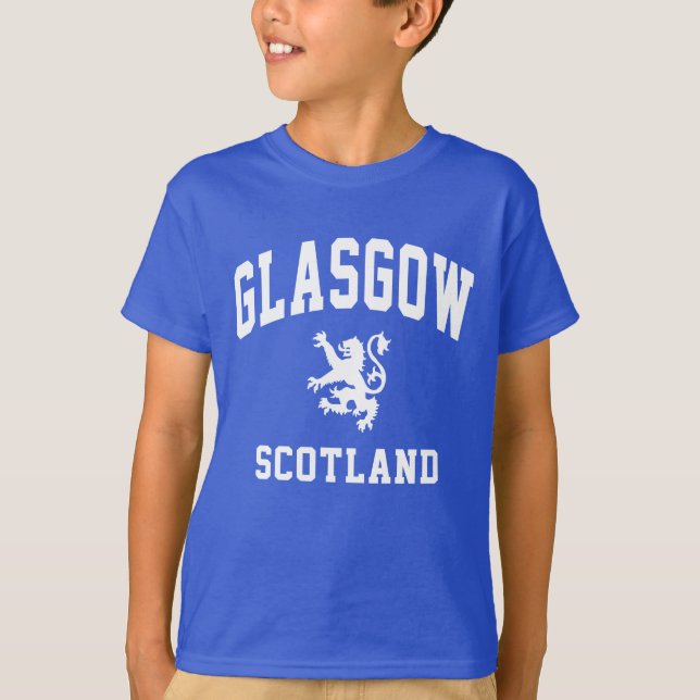 T-shirt Glasgow écossais (Devant)