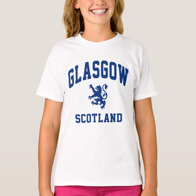 T-shirt Glasgow écossais (Devant)