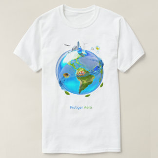 T-shirt Glass Earth Frutiger Aero