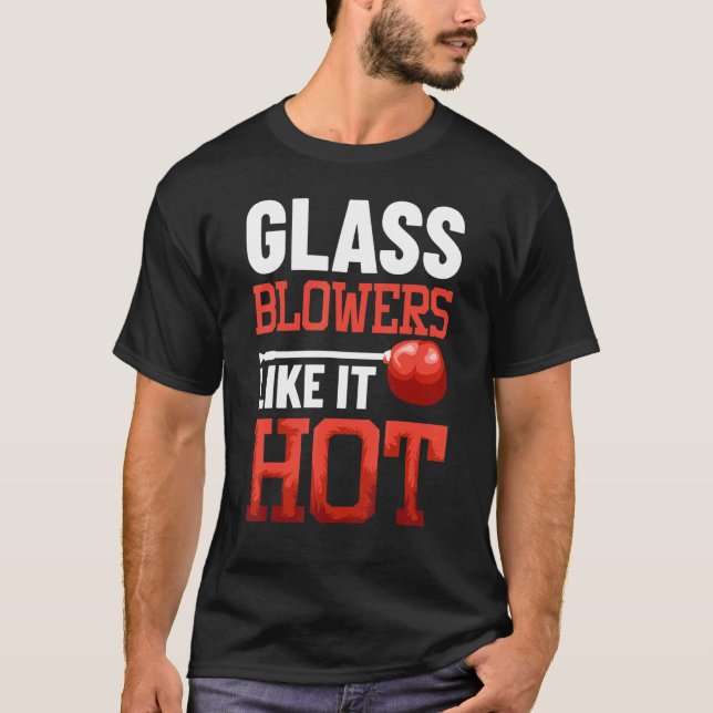 T-shirt Glass Worker Glassworking Fire Artwork Glass Blowe (Devant)