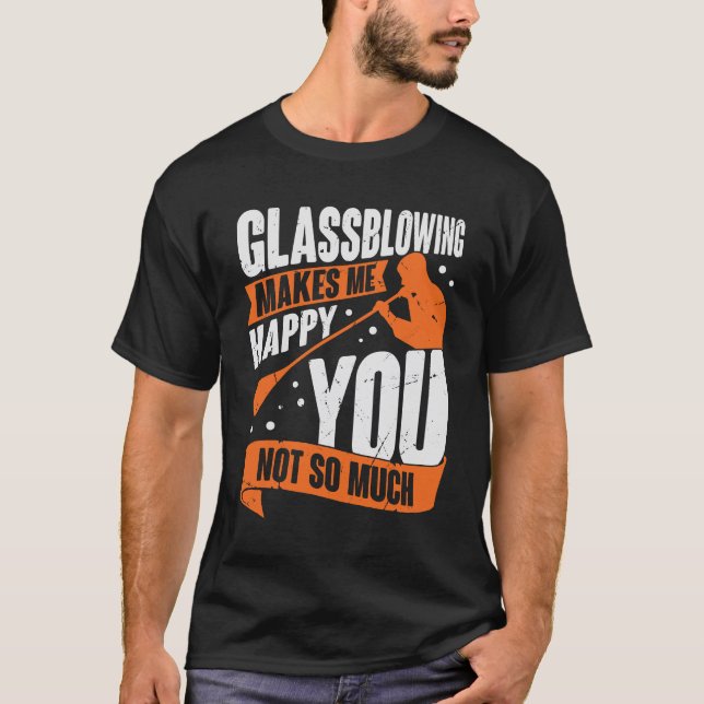 T-shirt Glassblowjob Glassworker Glassblower Cadeau (Devant)