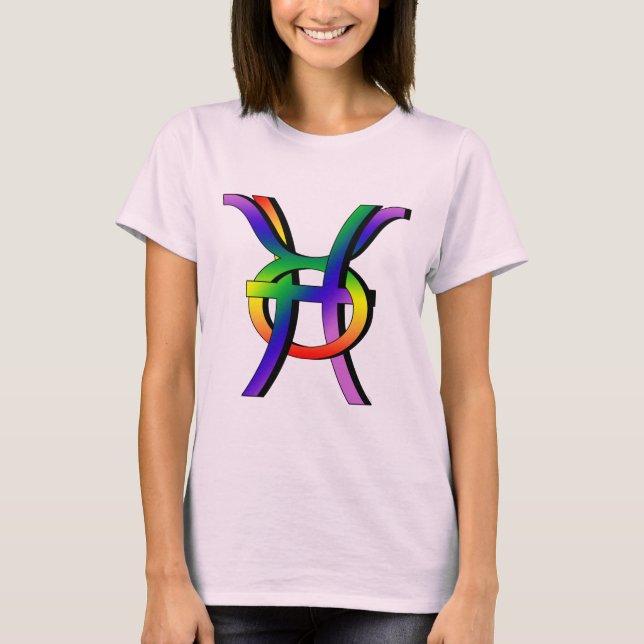 T-shirt GLBT Poissons & Taurus (Devant)