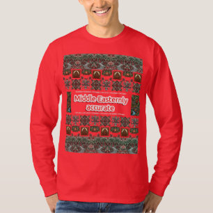 T-shirt Glee Rouge Moyen-Orient exacte Noël laid