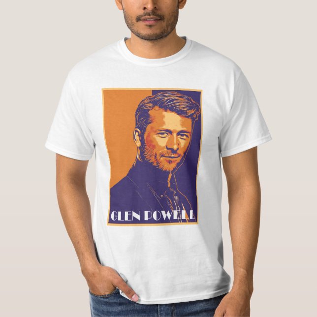 T-shirt Glen powell mignon (Devant)