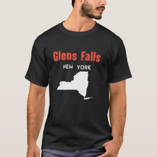 T-shirt Glens Falls New York USA State America Travel New 