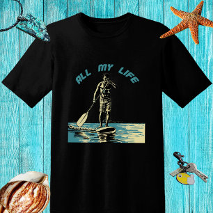 T-shirt Glide, ride et surf sur la planche à pédales sup