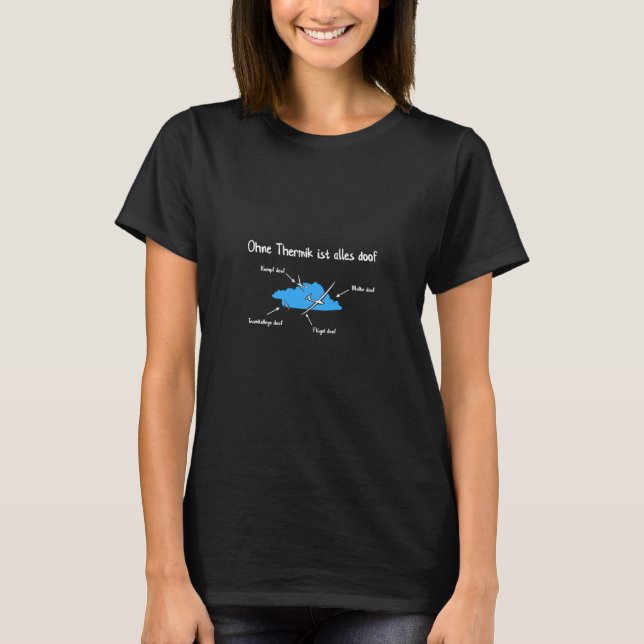 T-shirt Glider Plane Glider Pilot Aeroplane (Devant)