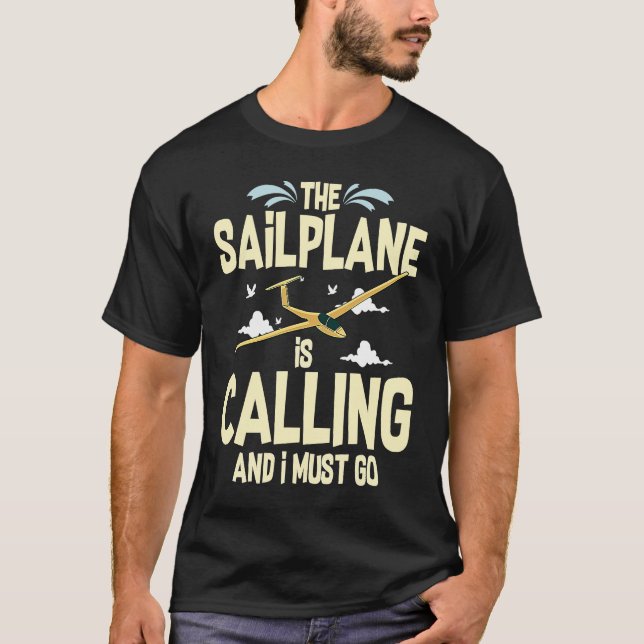 T-shirt Glider Plane Pilot Flying Sailplane Training Fligh (Devant)