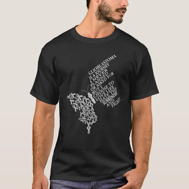 T-shirt Glioblastoma Guerrier Glioblastoma Sensibilisation (Devant)