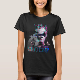 T-Shirt Glitch Cyberpunk – Tee Broken Face Y2K