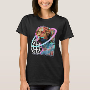 T-shirt Glitch Grèce Statue Rétrowave Synthwave Vaporwave