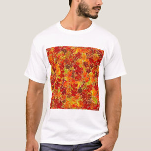 T-shirt Glittery Fall Maple Feuilles
