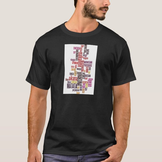 T-shirt Global Groove : Hakuna Matata dans chaque langue (Devant)
