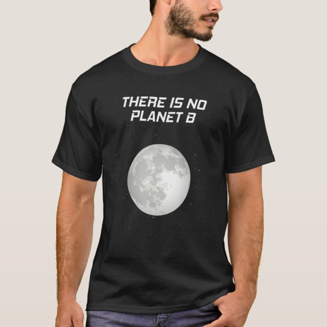 T-shirt Global Warming Space Moon Motif Climate (Devant)