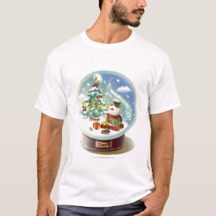 T-shirt Globe de neige avec le bonhomme de neige et