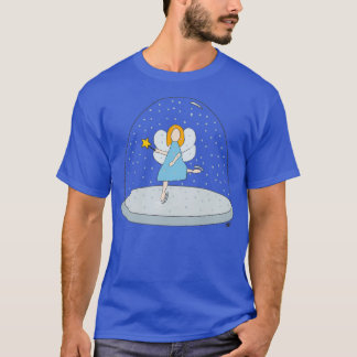 T-shirt Globe des neiges des fées de patinage sur glace