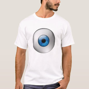 T-shirt Globe oculaire bleu