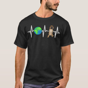 T-shirt Globe Planet Terre Mastiff Amoureux des chiens Hea
