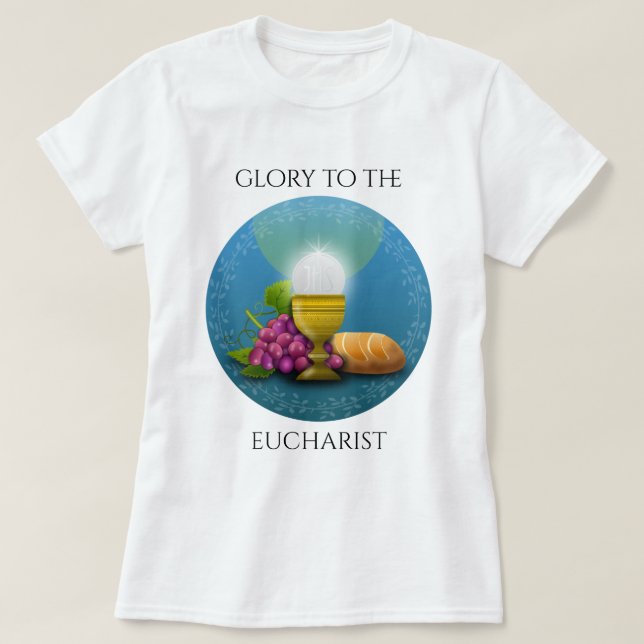 T-SHIRT GLOIRE À L'EUCHARISTE (Design devant)