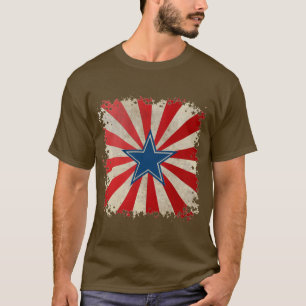T-shirt Gloire vieillissante - Rouge, Blanc et Bleu