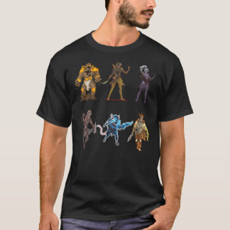 T-shirt Gloomhaven Starter Caractères Pixel Design - Carte