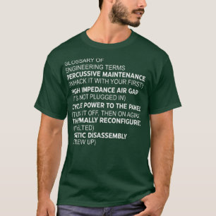 T-shirt Glossaire des termes de l'ingénierie Percussive Ma
