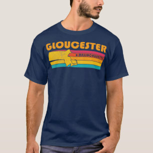 T-shirt Gloucester Massachusetts Vintage Souven en détress