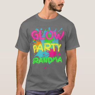 T-shirt Glow Party Squad Grand-mère Paint Splatz