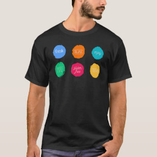 T-shirt Gluten de Vegan Gratuit Aliments biologiques sains