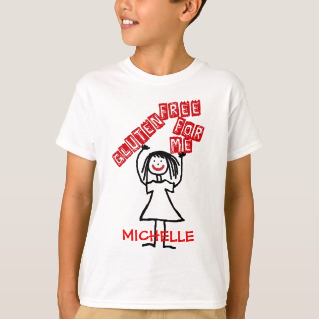 T-shirt Gluten Gratuit pour moi fille (Devant)