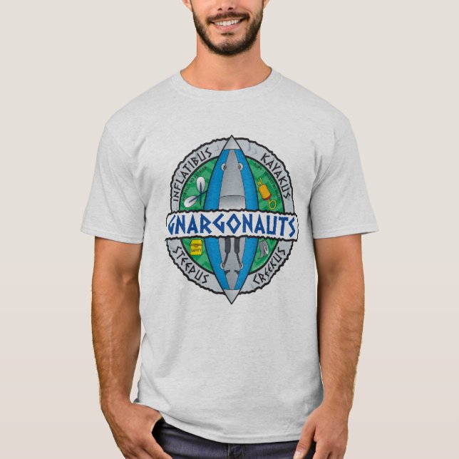 T-shirt Gnargonauts - Kayakers gonflables (Devant)