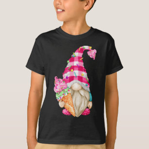 T-shirt Gnome Amateur De Crème Glaciaire Pour Femmes Avec 