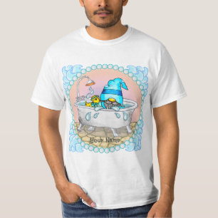 T-shirt gnome au bain