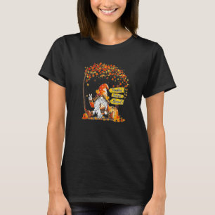 T-shirt Gnome au parfum de citrouille  Bonjour Automne Ora