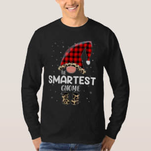 T-shirt Gnome Buffalo Plaid Matching Famille Chris