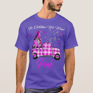 T-shirt Gnome Camion Sensibilisation au cancer du sein En