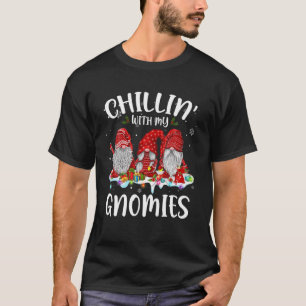 T-shirt Gnome Christmas Pajama Chillin' With My Gnome