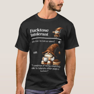 T-shirt Gnome de café intolérant