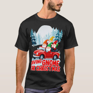 T-shirt Gnome de conduite pour Noël