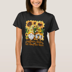 T-shirt Gnome De Fleur De Soleil Florale Pour Les Femmes A