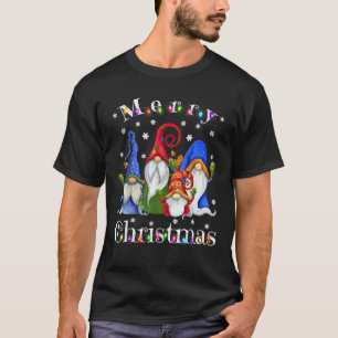 T-shirt Gnome drôle Pajamas de Noël Joyeux Joyeux Joyeux C