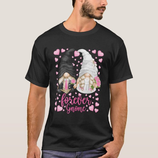 T-shirt Gnome drôle pour toujours - Mariée unique Mariage  (Devant)